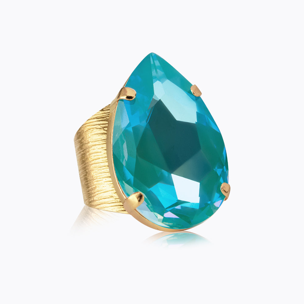 Caroline Svedbom - Perfect Drop Ring Laguna Delite Gold