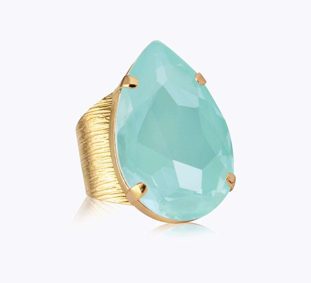 Caroline Svedbom - Perfect Drop Ring Soft Mint Gold