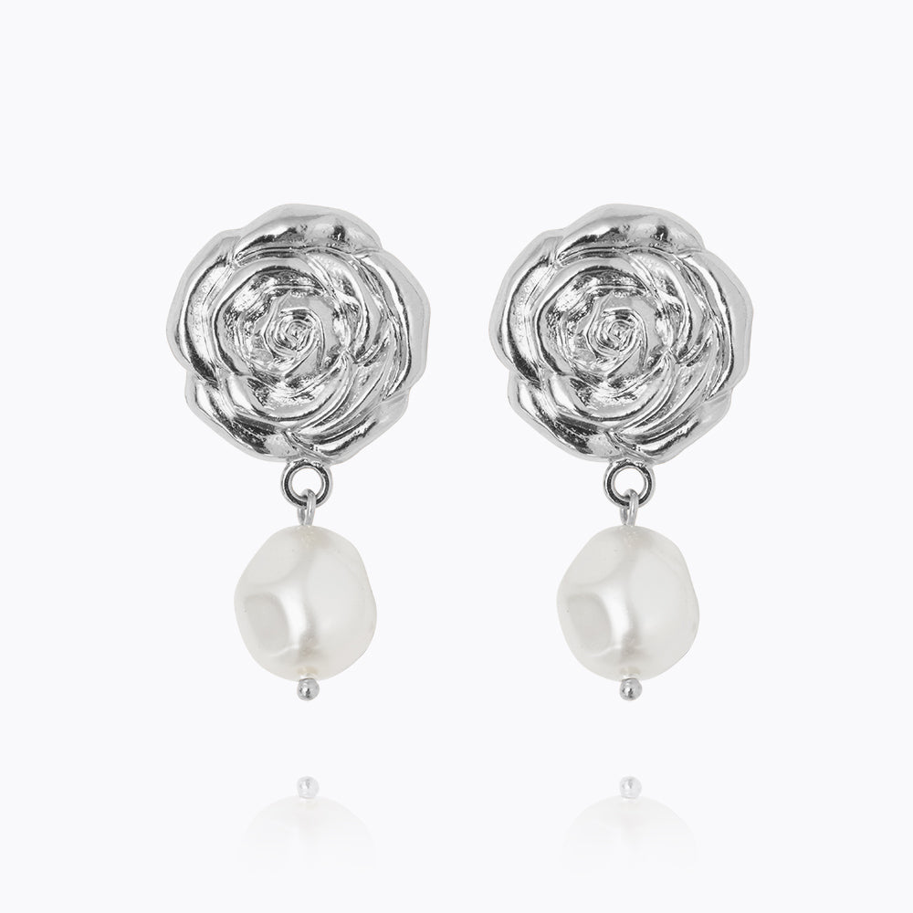 Caroline Svedbom - Rosita Pearl Earrings Pearl Rhodium