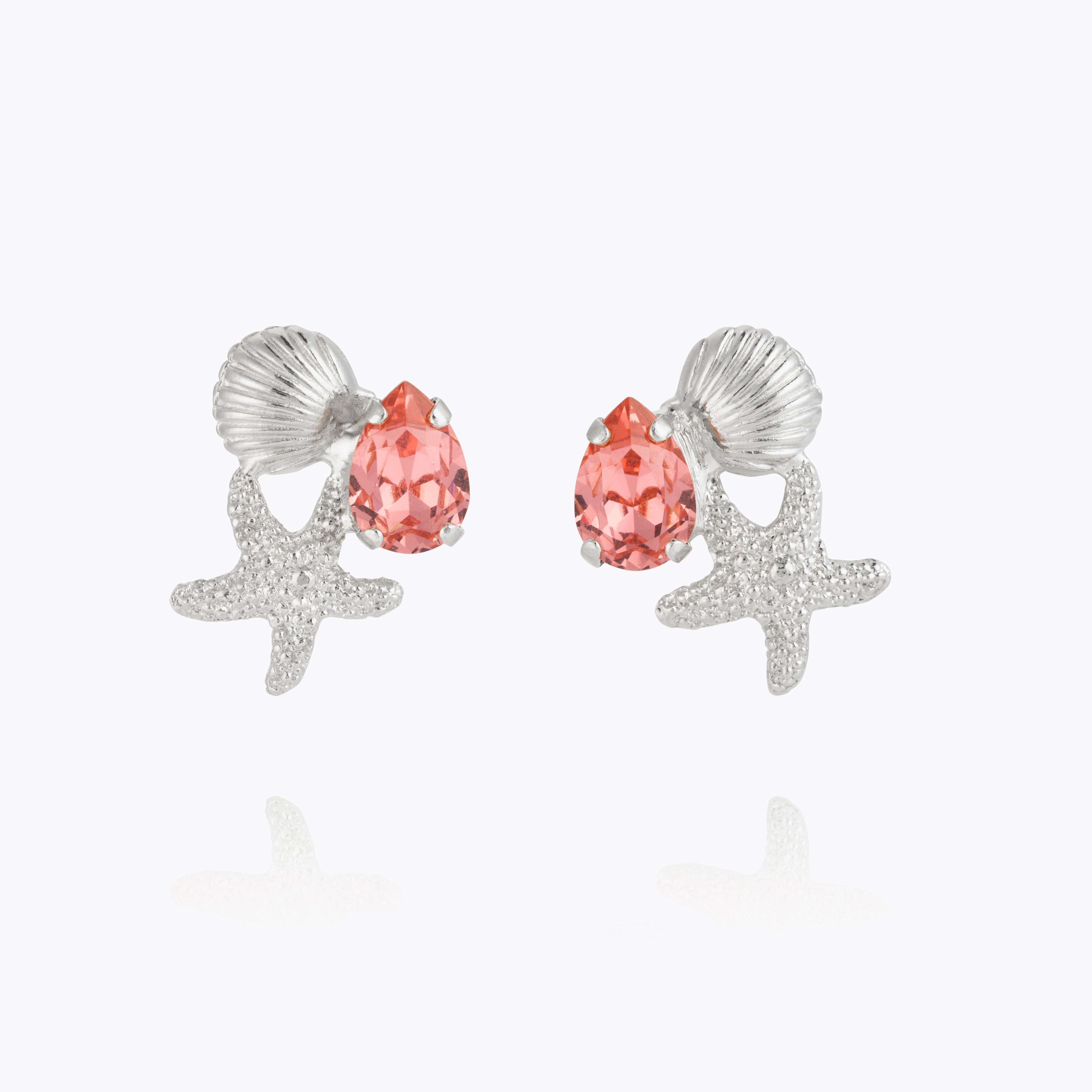 Caroline Svedbom - Seascape Earrings Rose Peach Rhodium