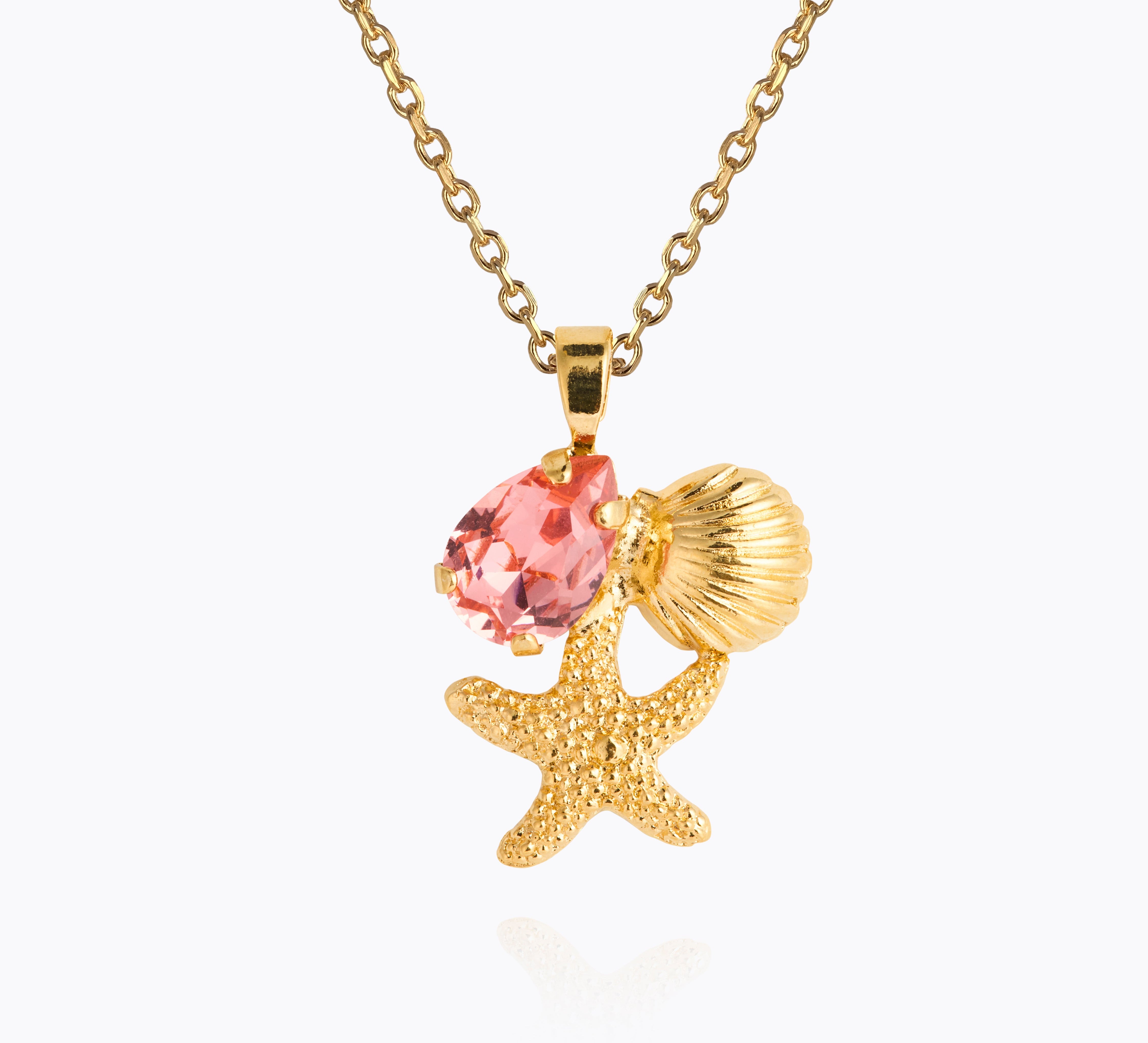 Caroline Svedbom - Seascape Necklace Rose Peach Gold