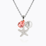 Caroline Svedbom - Seascape Necklace Rose Peach Rhodium