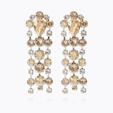 Caroline Svedbom - Soiree Earrings Crystal Golden Combo Rhodium