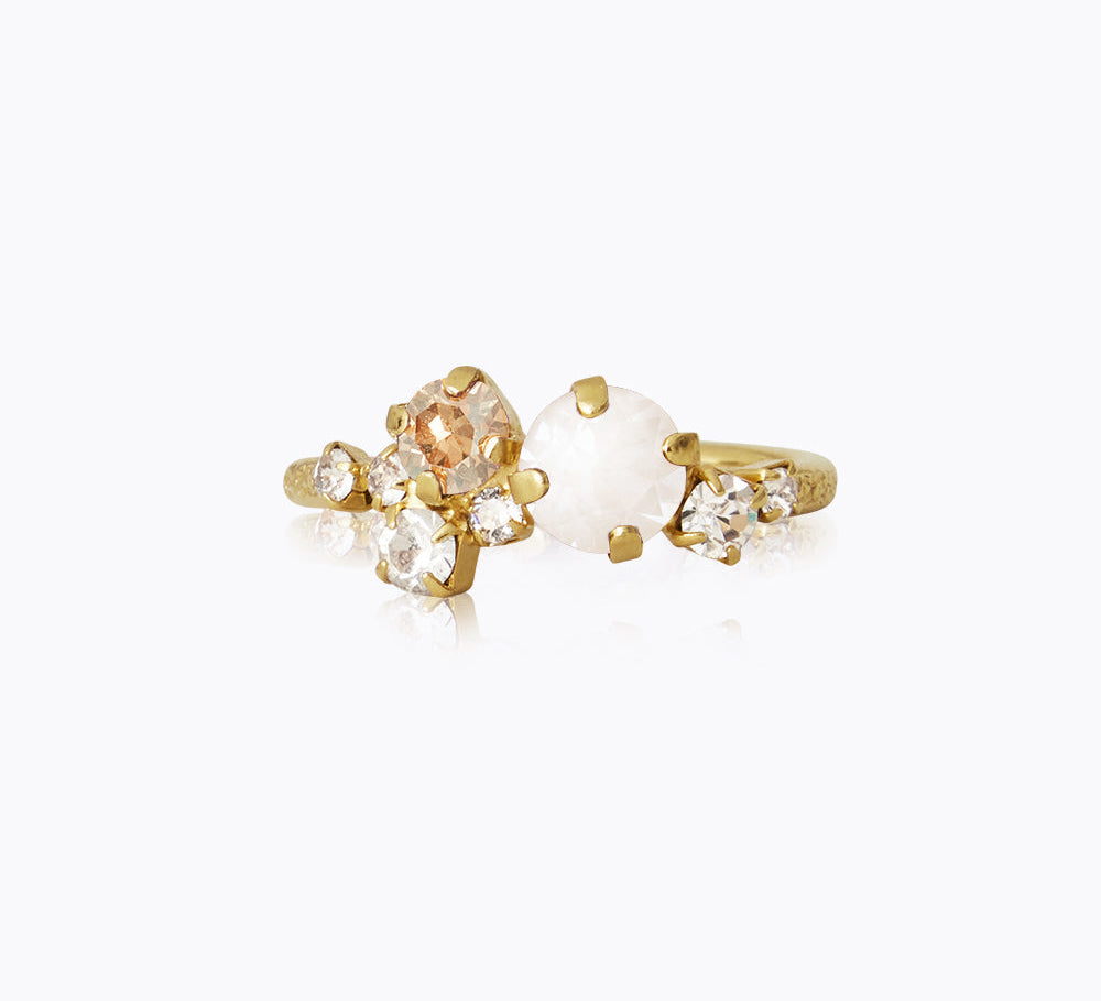 Caroline Svedbom - Stardust Ring Electric White Combo Gold