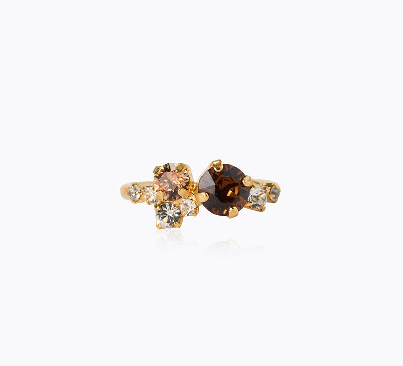 Caroline Svedbom - Stardust Ring Rec Topaz Combo Gold