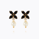 Caroline Svedbom - Star Pearl Earrings Pearl Jet Gold