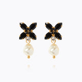 Caroline Svedbom - Star Pearl Earrings Pearl Jet Gold