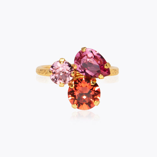 Caroline Svedbom - Colette Ring Coral Combo Gold