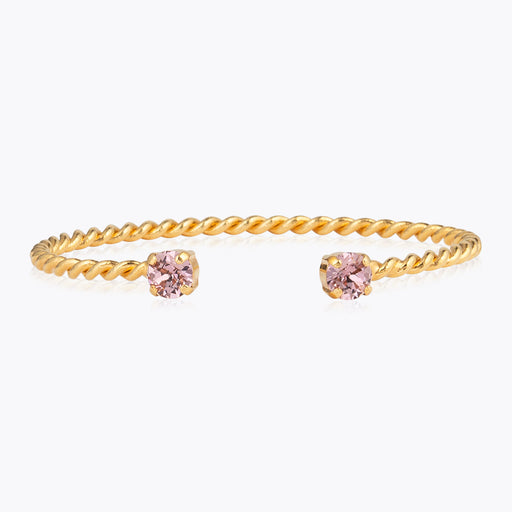 Caroline Svedbom - Mini Twisted Bracelet Light Amethyst Gold