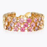 Caroline Svedbom - Rosanna Bracelet Pastel Rainbow Combo Gold