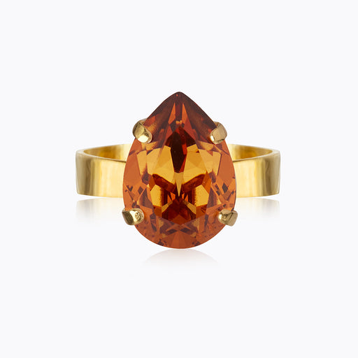 Caroline Svedbom - Mini Drop Ring Light Amber Gold