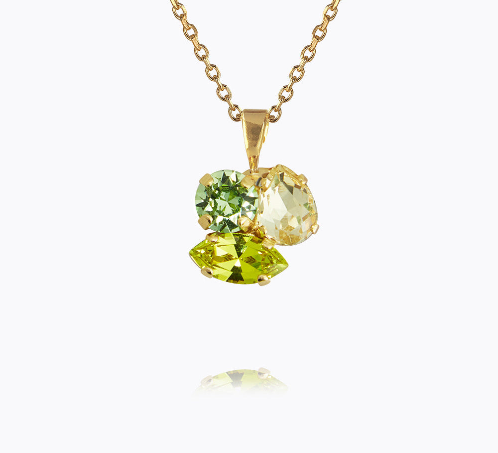 Caroline Svedbom - Ana Necklace Lime Combo Gold