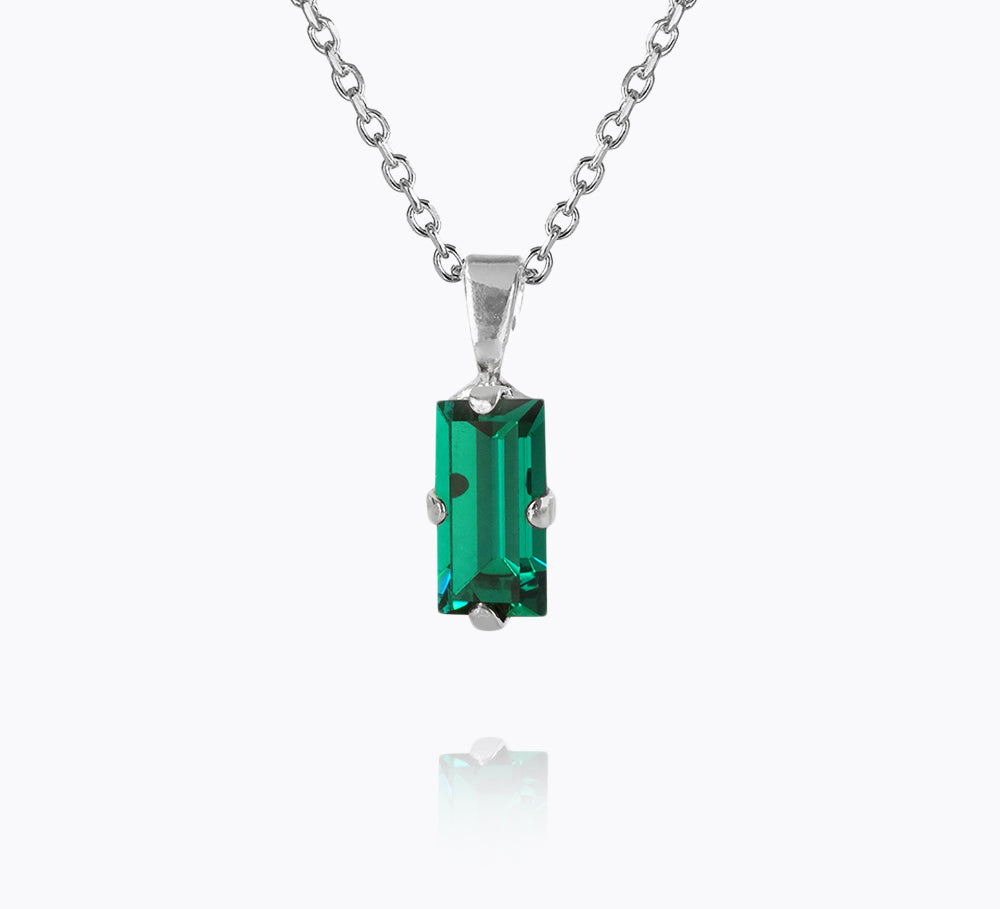 Baguette Necklace / Emerald