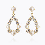 Caroline Svedbom - Tears Of Joy Earrings Pearl Crystal Gold