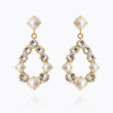 Caroline Svedbom - Tears Of Joy Earrings Pearl Crystal Gold