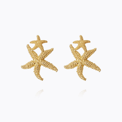 Caroline Svedbom - Sea Star Twin Earrings Gold Gold