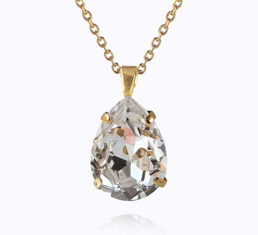 Classic Drop Necklace / Crystal