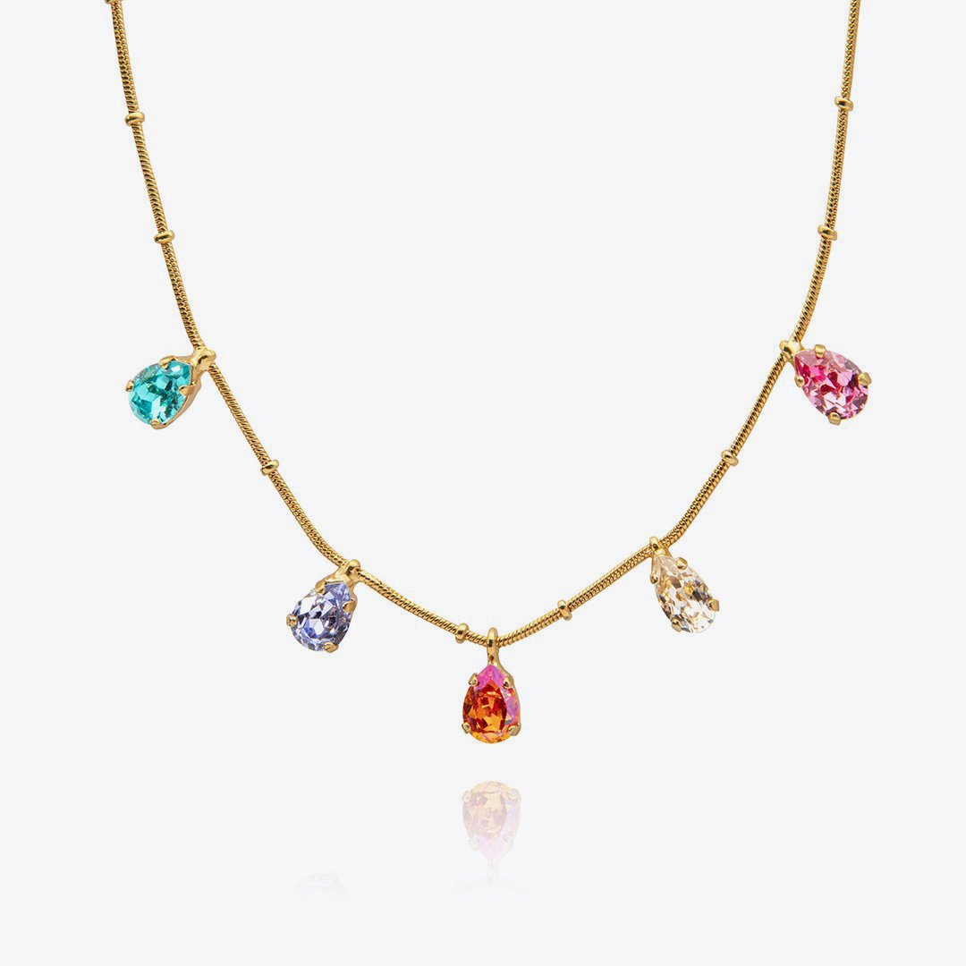 Caroline Svedbom - Estelle Necklace Rainbow Combo Gold – Caroline ...