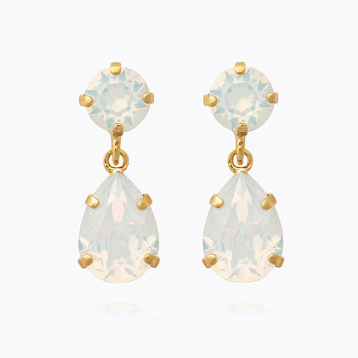 Caroline Svedbom - Mini Drop Earrings White Opal Gold