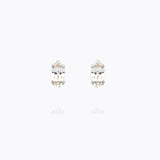 Caroline Svedbom - Petite Navette Earrings Crystal Rhodium