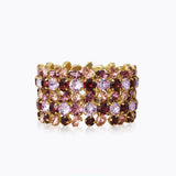 Caroline Svedbom - Multi Cuff Bracelet Violet Combo Gold