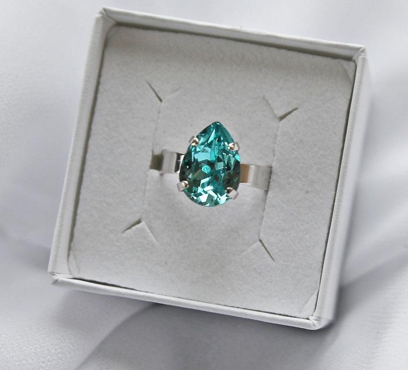 Caroline Svedbom - Mini Drop Ring Graphite Gold