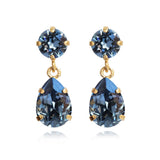 18k gold plated Earrings with swarovski crystals