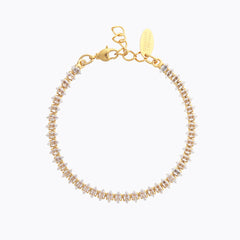 Caroline Svedbom - Crystal Navette Bracelet Crystal Gold