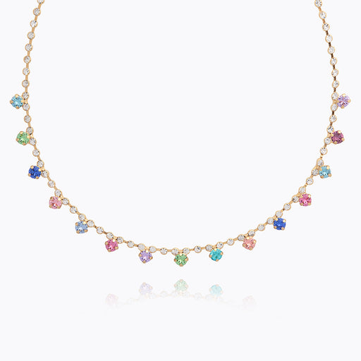 Caroline Svedbom - Lily Necklace Rainbow Combo Gold