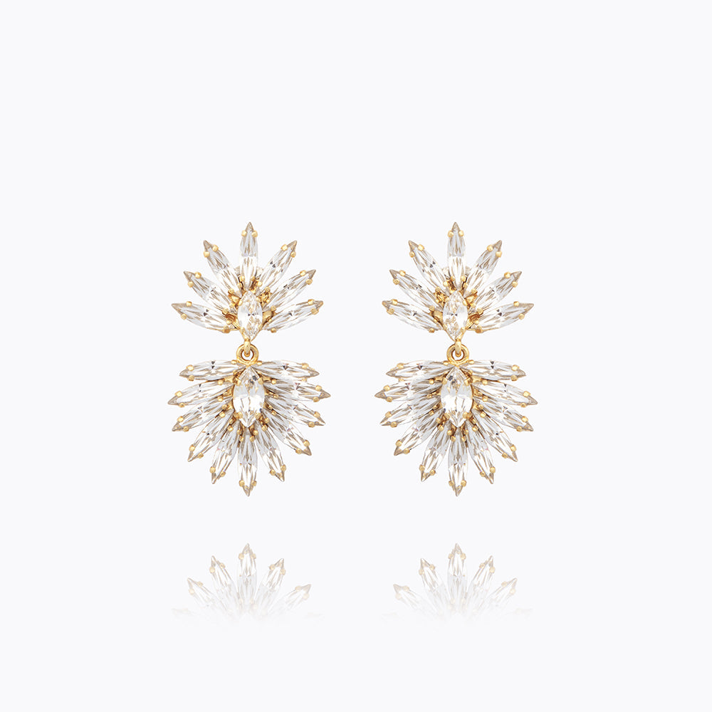 Caroline Svedbom - Mini Cina Earrings Crystal Gold