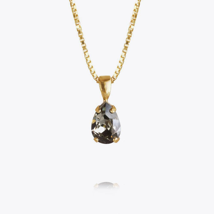 Petite Drop Necklace / Black Diamond
