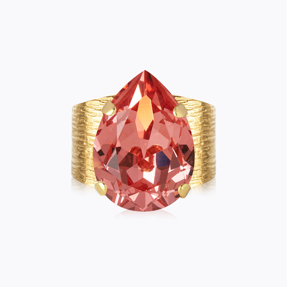 Caroline Svedbom - Classic Drop Ring Rose Peach Gold