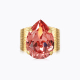 Caroline Svedbom - Classic Drop Ring Rose Peach Gold