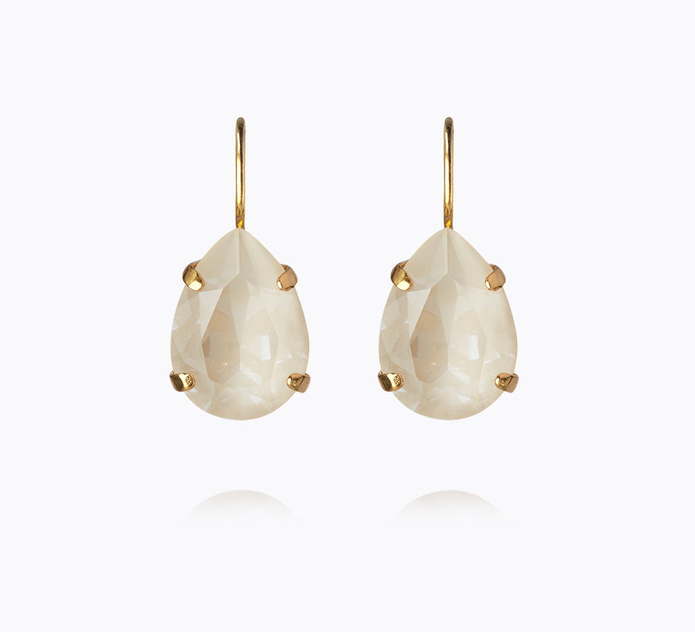 Caroline Svedbom - Mini Drop Clasp Earrings Linen Ignite Gold