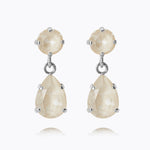 Caroline Svedbom - Mini Drop Earrings Linen Ignite Rhodium