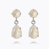 Caroline Svedbom - Mini Drop Earrings Linen Ignite Rhodium