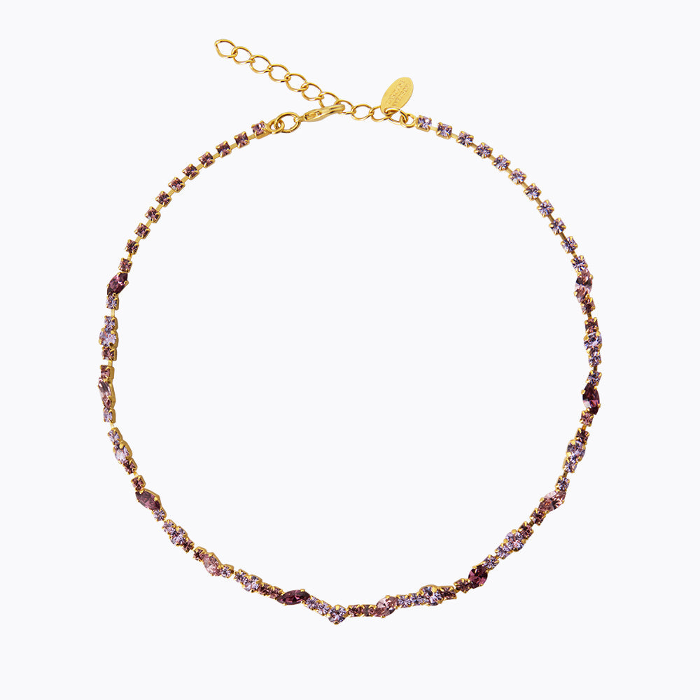 Caroline Svedbom - Antonia Necklace Violet Combo Gold