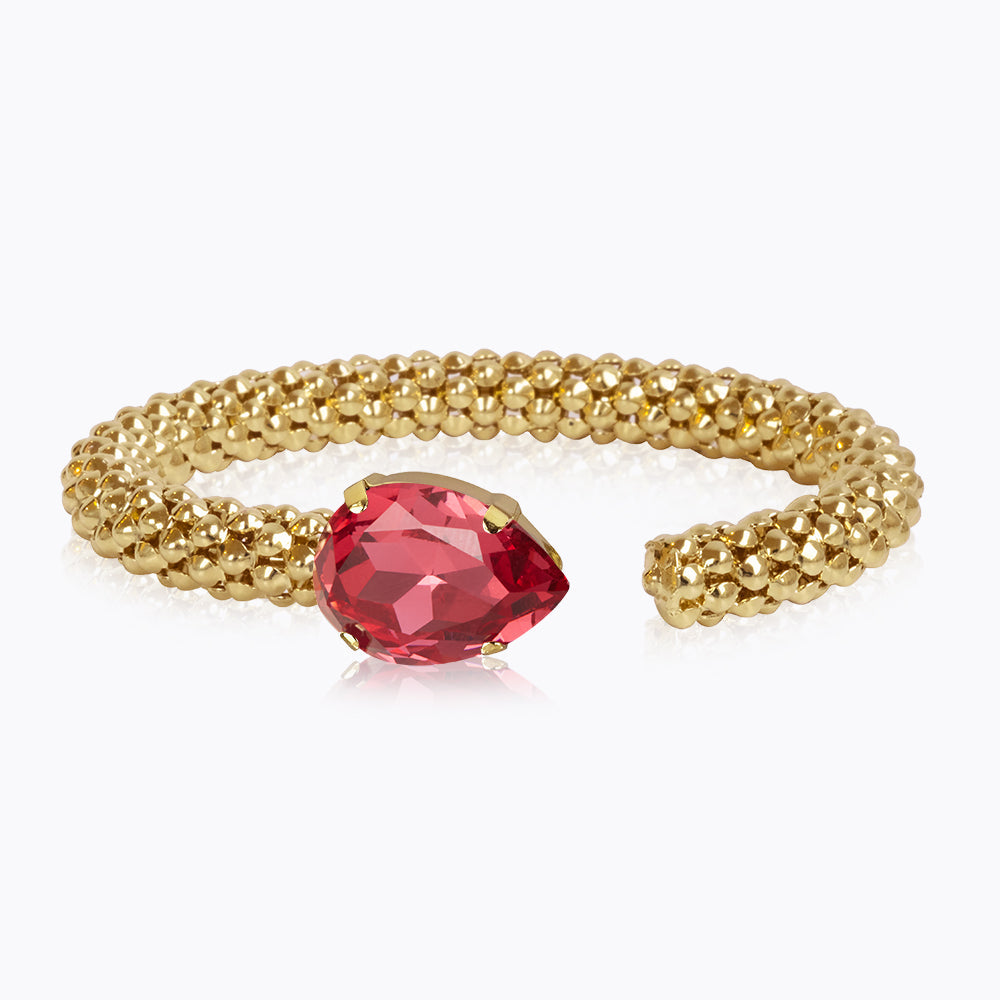 Caroline Svedbom - Classic Rope Bracelet Mulberry Red Gold
