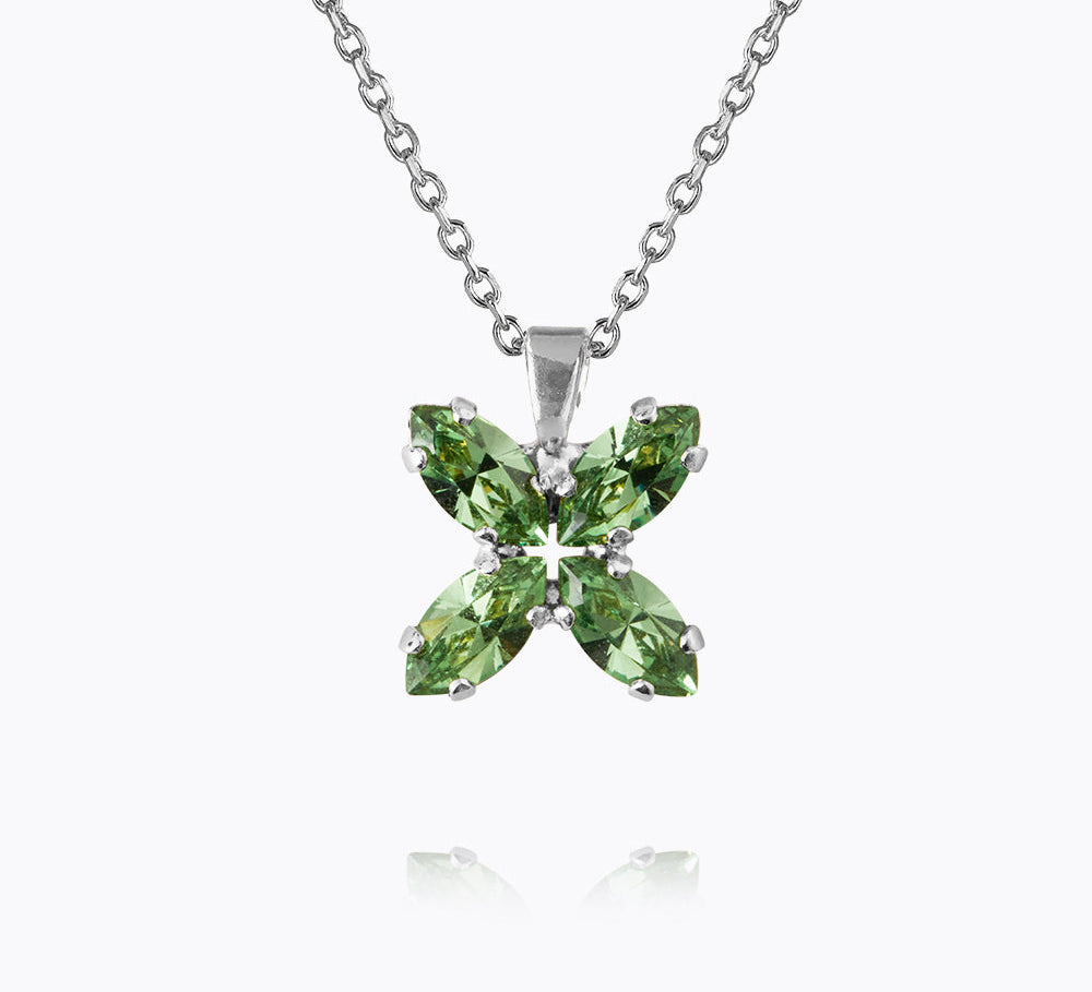 Caroline Svedbom - Crystal Star Necklace 50 Peridot Rhodium