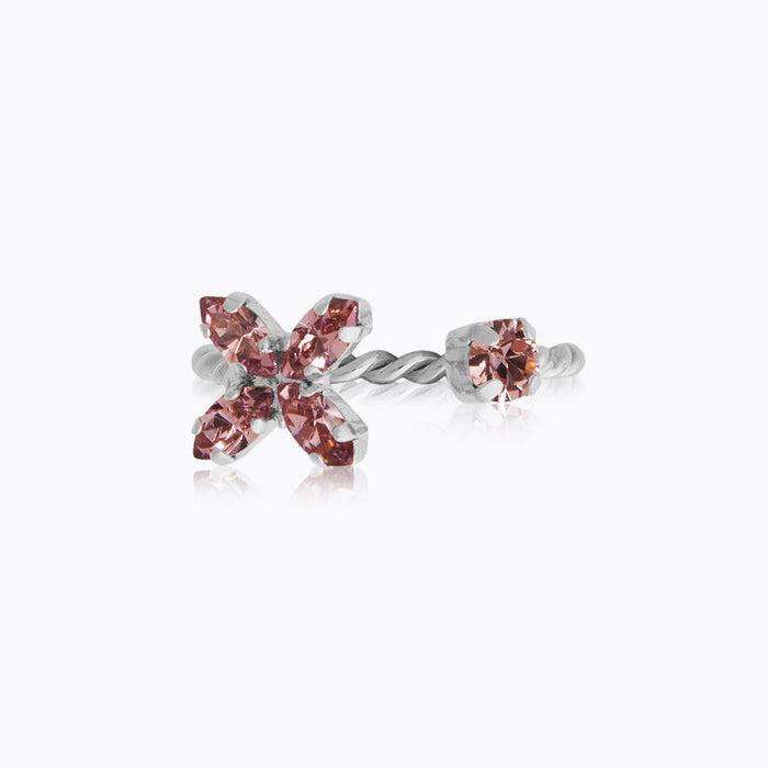 Caroline Svedbom - Crystal Star Ring Light Amethyst Rhodium