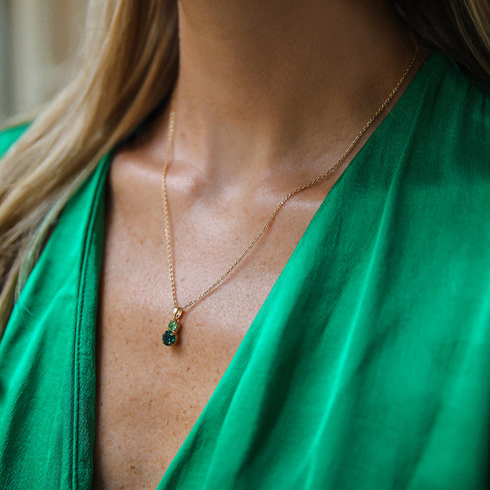 Leah Necklace / Green Combo