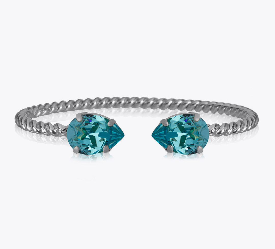 Caroline Svedbom - Mini Drop Bracelet Light Turquoise Rhodium