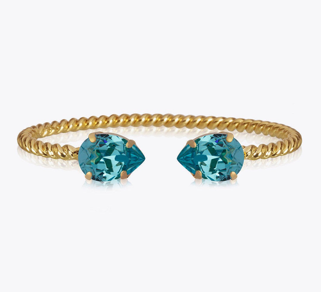 Caroline Svedbom - Mini Drop Bracelet Light Turquoise Gold