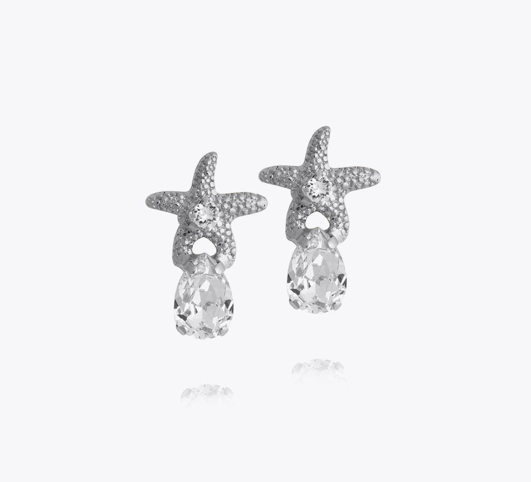 Caroline Svedbom - Mini Sea Star Earrings Crystal Rhodium