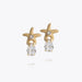 Caroline Svedbom - Mini Sea Star Earrings Crystal Gold