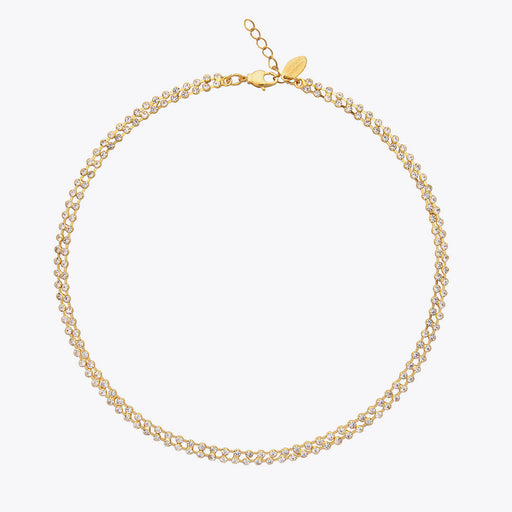 Caroline Svedbom - Miro Necklace Crystal Gold