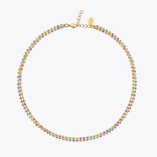 Caroline Svedbom - Miro Necklace Rainbow Combo Gold