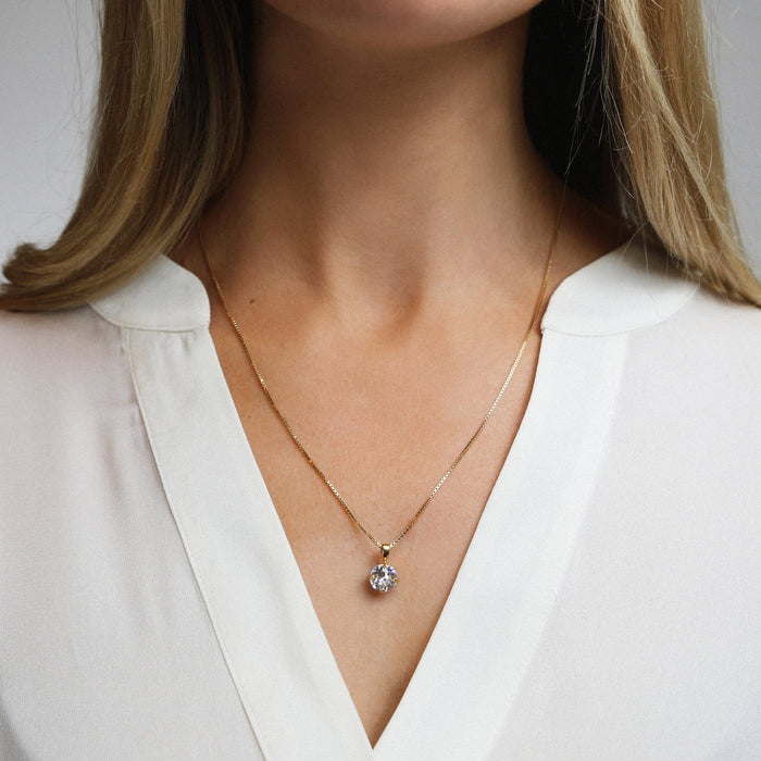 Classic Petite Necklace / Crystal