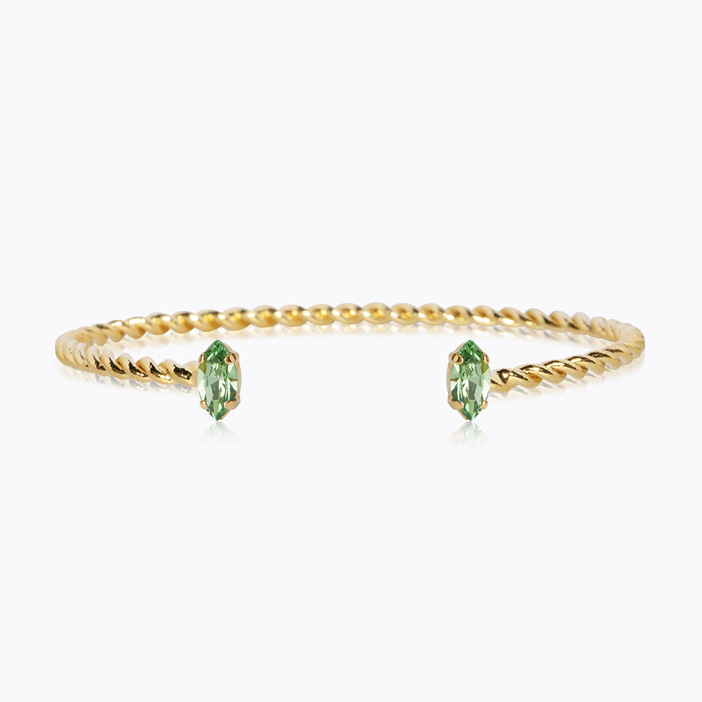 Caroline Svedbom - Petite Navette Bracelet Peridot Gold
