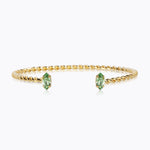 Caroline Svedbom - Petite Navette Bracelet Peridot Gold
